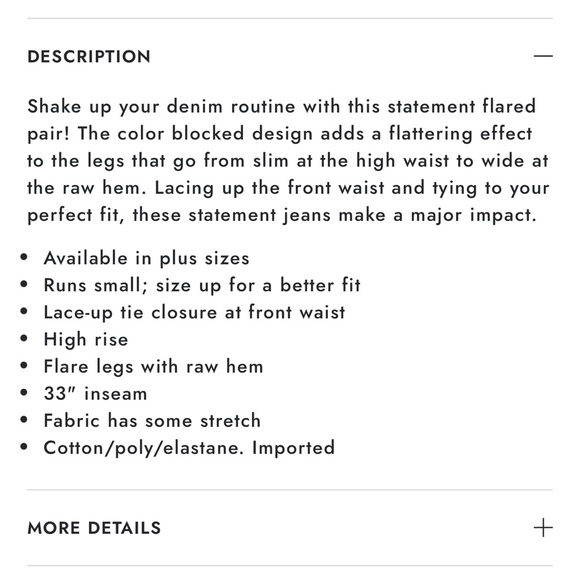 Venus Colorblock Flare Jeans - Picture 2 of 8